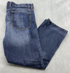 Gap 1969 Premium Easy Blue Jeans Men's 40x32 Straight Distressed Medium Wash - Picture 1 of 9