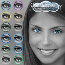 Farbige Jahres-Kontaktlinsen  in 12 "Rainbow" Farben - wunderschön & angenehm