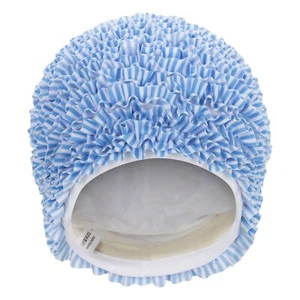 Fashy Badehaube Rüschen Aqua Blau Weiß 3449-59 Damen Badekappe Rüschenbadehaube - Bild 1 von 3