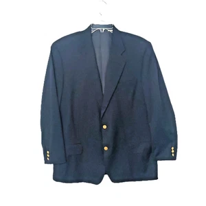 Blazer HICKEY FREEMAN Loro Piana uomo 40R blu navy 110s lana e cashmere bottoni oro - Foto 1 di 11
