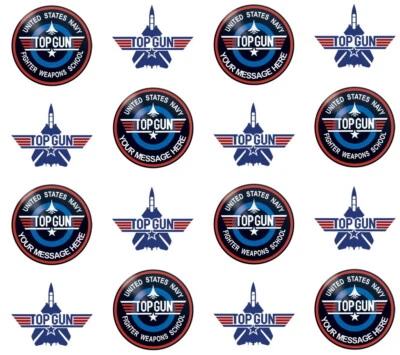 Papel de envoltura de regalo personalizado Top Gun Father Dad Foto 1 de 2