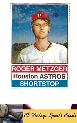 1976 Hostess #67 Roger Metzger SHORT PRINT - Image 1 of 2