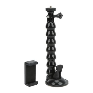 Goose Neck Camera Mount Extension Suction Cup Car Mount Holder with Phone Holder - Photo 1 sur 12