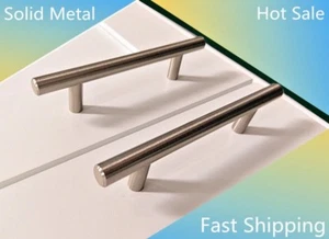 Mueble de cocina PULLS cajón puerta manija tirador perilla herrajes acero níquel cepillado - Imagen 1 de 12