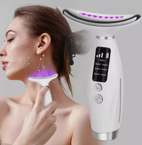 7 in 1 LED Face Massager Skin Tightening Anti-Wrinkle Neck Lifting Beauty Device - Picture 1 of 4