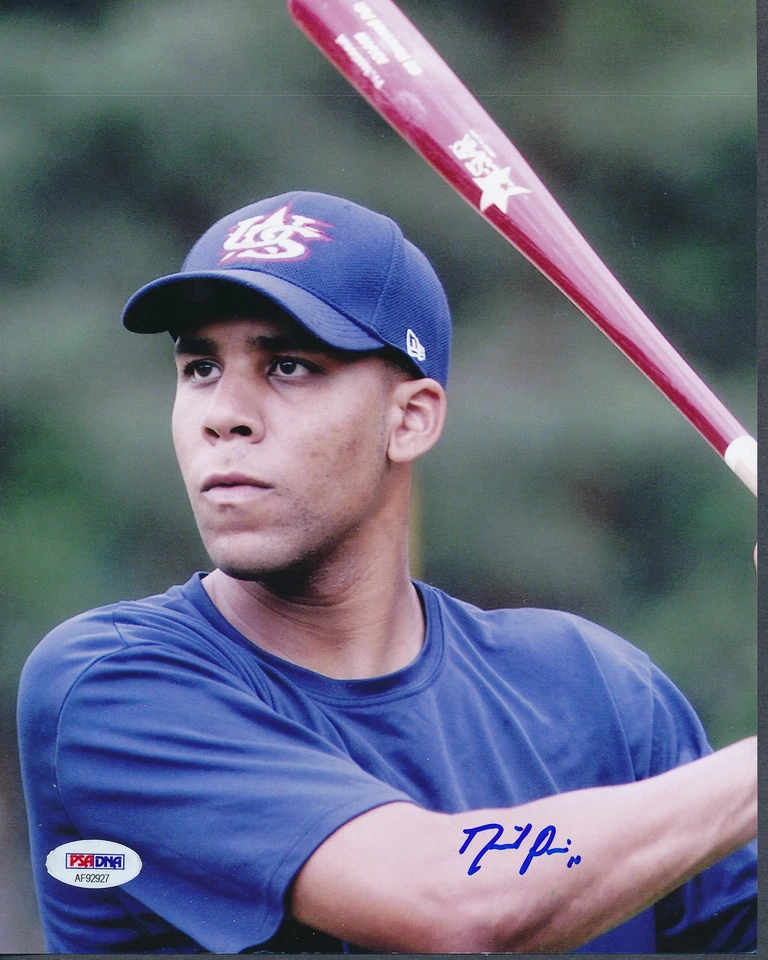 Foto autógrafa autografiada 8x10 firmada por David Price Team EE. UU. PSA/DNA AF92927 Foto 1 de 1