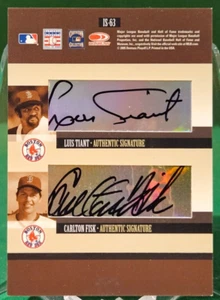 2005 Donruss CARLTON FISK LUIS TIANT DWIGHT EVANS JIM RICE Quad Auto F3 - Picture 1 of 3