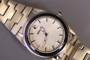 INVICTA Reserve Men 42mm Stainless Steel Purple + Steel Silver dial 1062 Quartz - Picture 1 of 4