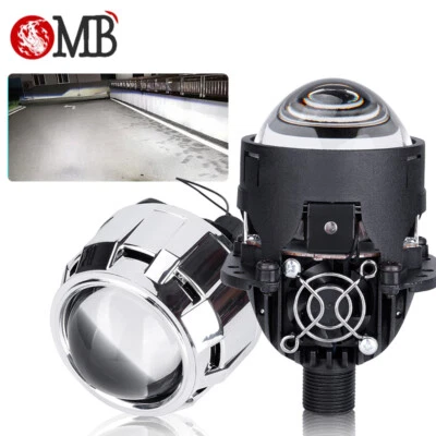 2.5" Bi LED Projector Lens Car Headlight Retrofit Universal H4 H7 HB3 HB4 9005 - Image 1 of 4