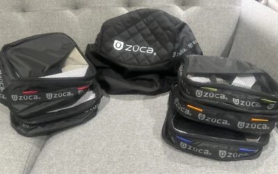 Zuca Pro Packing Pouch Set 2 Large 3 Medium Black New And Black Pro Travel Cover - Image 1 of 4