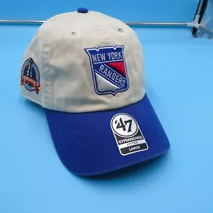 '47 Brand New York Rangers Fitted Hat Mens Large Stanley Cup Beige Hockey New - Picture 1 of 8