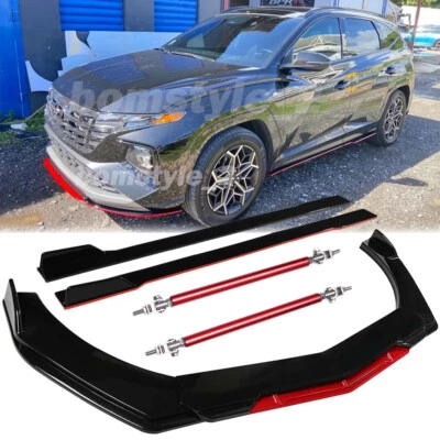 Front Bumper Lip Splitter / Strut Rods/ Side Skirt For Hyundai Tucson 2005-2023 - Image 1 of 4