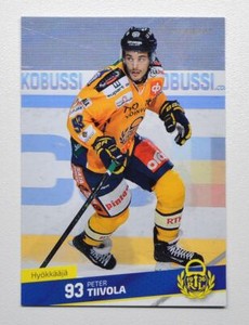 2016-17 Cardset Liiga Lukko #108 Peter Tiivola