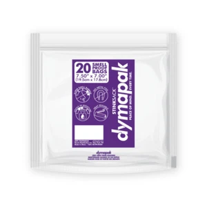 Stink Sack Dymapak 1 oz 7.50 X 7.00 Clear Smell Proof Bag With Free Shipping - Picture 1 of 2