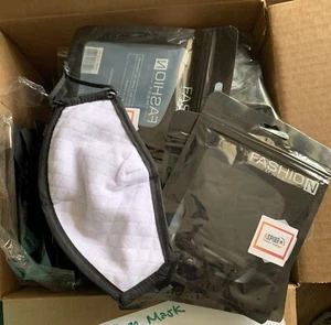 WHOLESALE BULK LOT 800PCS Premium Quilted Face Cover Reusable Washable - Picture 1 of 11