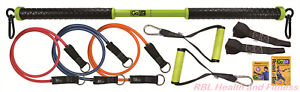 GOFIT Resist-A-Bar Gym Kit- Bar, 3 Power Tubes, Handles, Anchors & More - GF-RBK
