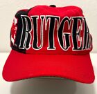 Starter Vintage rote Mütze - New Jersey Rutgers scharlachrote Ritter Druckknopflasche 100 % Wolle