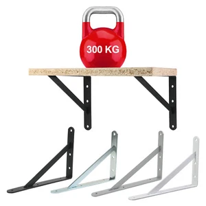 Soporte de estantería consola de carga pesada soporte de ángulo de estantería alta capacidad de carga estantería de madera - Imagen 1 de 5