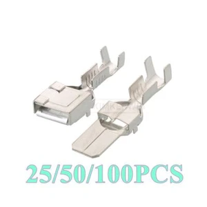 Auto/Kfz 7,8mm-Serie Crimpkontakte Stecker Stift Kontakt Buchsenkontakt Neu - Picture 1 of 5