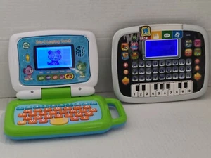Lot of 2 LeapFrog 2-in-1 LeapTop Touch & VTech Apps Tablet Learning education - Picture 1 of 9