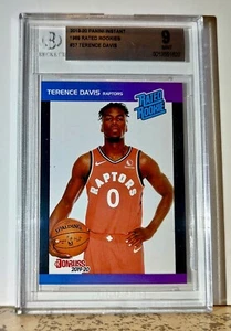 Terence Davis 2019-20 Panini NBA #37 Rated Rookies 1/3431 BGS 9 Mint Raptors - Picture 1 of 2