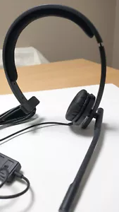 NEW Logitech H570e Mono Black Monaural Over-the-Head Wired Headsets OEM Original - Picture 1 of 5