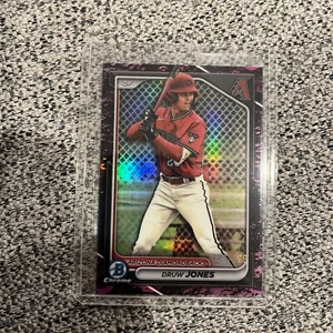 2024 Bowman Chrome DRUW JONES /199 Fuchsia Lunar Refractor Diamondbacks #BCP-60 - Picture 1 of 2