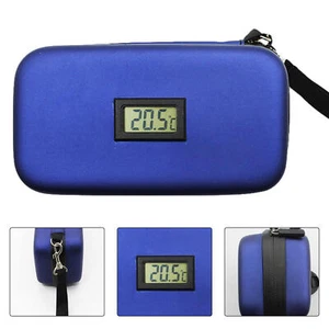 Medication Cooler For Travel Portable Insulated Cooling Bag For InsulinWith Lcd - Picture 1 of 12