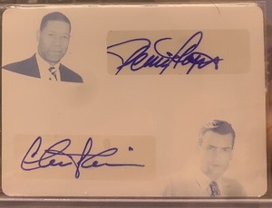 2019 LEAF POP CENTURY CHARLIE SHEEN / Dennis Haysbert Dual Auto Plate 1/1