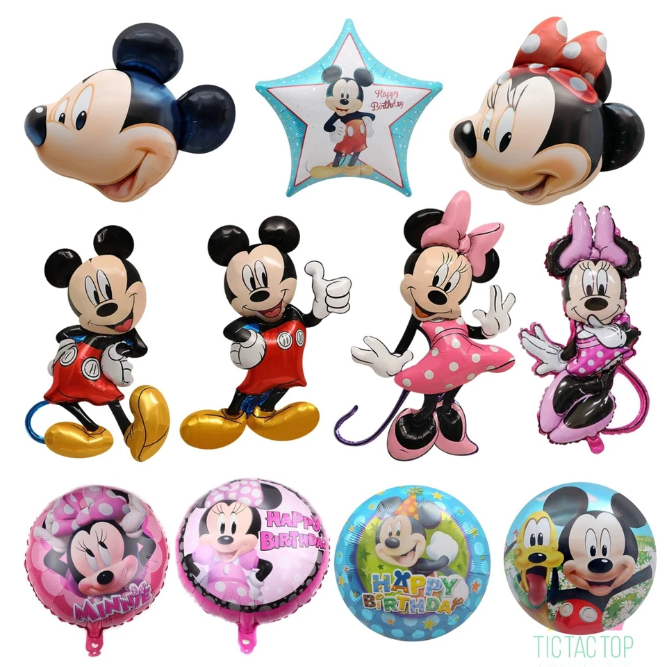 Mickey Mouse Minnie Mouse Balloon Foil Helium. Party Lolly Bag Bunting Deco - image 1 of 1