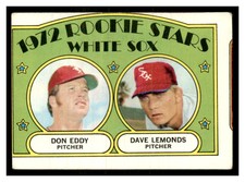 1972  Topps Baseball White Sox Rookies - Don Eddy / Dave Lemonds RS, RC #413