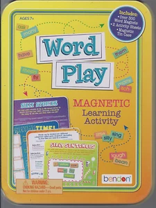 Wordplay Magnetic Learning Activity in a Tin Box - Picture 1 of 4
