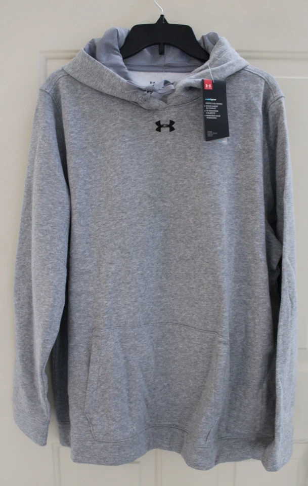 Under Armour Women's Rival Fleece Hoodie Black Large in Hand