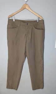 Lululemon Pants Mens 35 Brown Khaki ABC Classic Stretch Casual Chino - Picture 1 of 5
