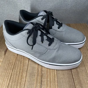 Heelys Launch 20 Herren Größe 12 Grau Canvas Skateschuhe EUC Makellos! - Bild 1 von 8