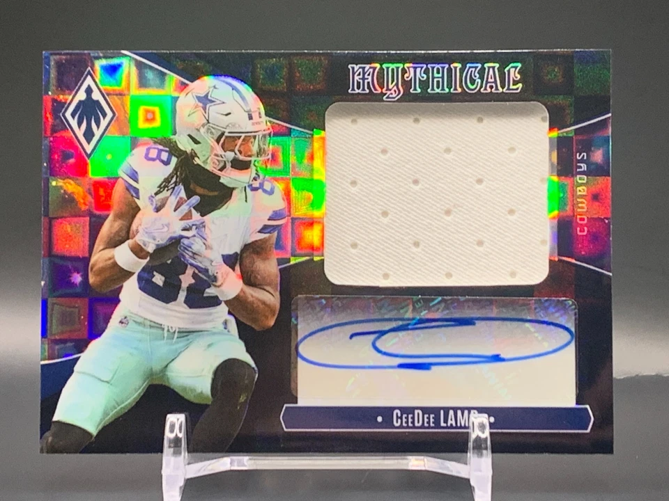 2025 Panini Phoenix Mythical Materials Auto CeeDee Lamb Pandora /99 - Cowboys - Image 1 of 2
