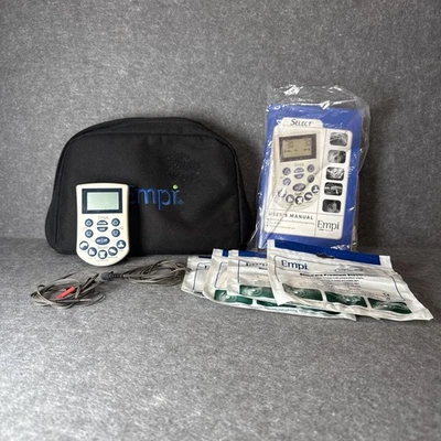 Empi Select TENS NMES Electronic Muscle Stimulator w/ Leads, Pads, Case TESTED - Image 1 of 4