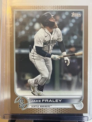 2022 Topps Series 2 Jake Fraley Gold 1398/2022 Seattle Mariners - Image 1 of 3