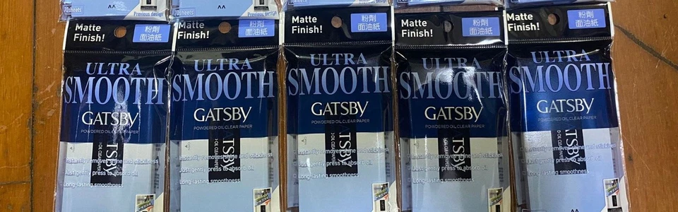 5 x Gatsby порошковое масло прозрачная бумага матовое покрытие, супер абсорбент 70 листов - Изображение 1 из 1