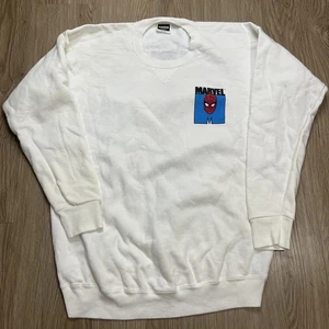 Vintage 90s Marvel Spiderman Sweatshirt M L 1992 Rare Comic 22,5x28 Puff Print - Bild 1 von 7
