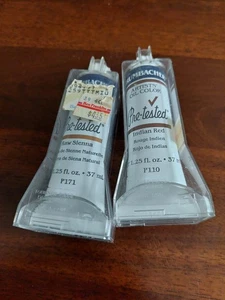 2 NEW Grumbacher Oil Paints. Indian Red and Raw Sienna. 37ml - Picture 1 of 5