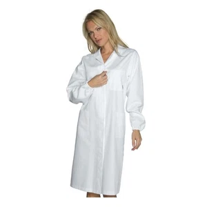 Medizinisches Damen Sicherheitsbluse weiß Baumwolle - Isaak - Labor - Bild 1 von 3