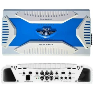 PYLE PLMRA620 amplificatore marino 6 canali con bass boost 2000 watt max barca - Foto 1 di 9