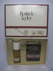d434) Vintage Geschenkset Für Sie Russisch Spanisch Leder Parfum 25ml Seife 50g - Bild 1 von 4