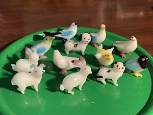 glass zodiac Handmade animals lot of 12 vintage random assortment - Picture 1 of 4