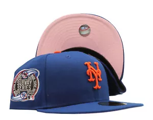 New Era 59Fifty MLB NY Mets 2000 U-Bahn-Serie passend mit rosa Unterteil - Bild 1 von 12