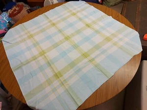 Vintage Striped Square Tablecloth 40" x 38" - Picture 1 of 9