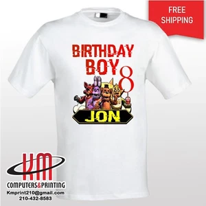 Custom Five Nights at Freddy's (FNAF) T-Shirts - Personalized-Commercial Quality - Picture 1 of 1