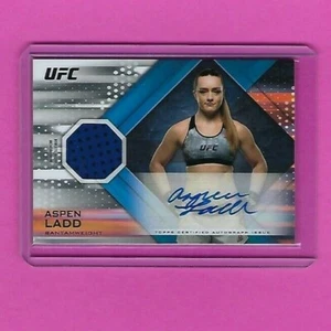 2019 Topps UFC Knockout Auto Relic Card ASPEN LADD 86/99 - Foto 1 di 2