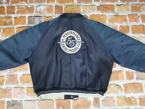 *DIESEL VINTAGE LEDERJACKE*H. PERFORMANCE 55*NAVY BLAU*CASUAL*GR: XL*RARITÄT - Bild 1 von 11
